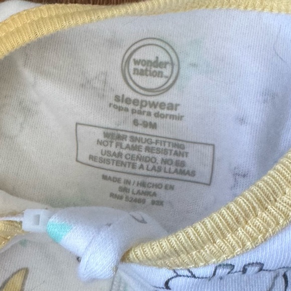 New With Tags! Adorable Sheep Print Kids One Piece, 6-9 Months - Picture 5 of 6